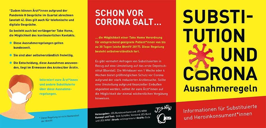 Frontseite Flyer Umfrage Substition